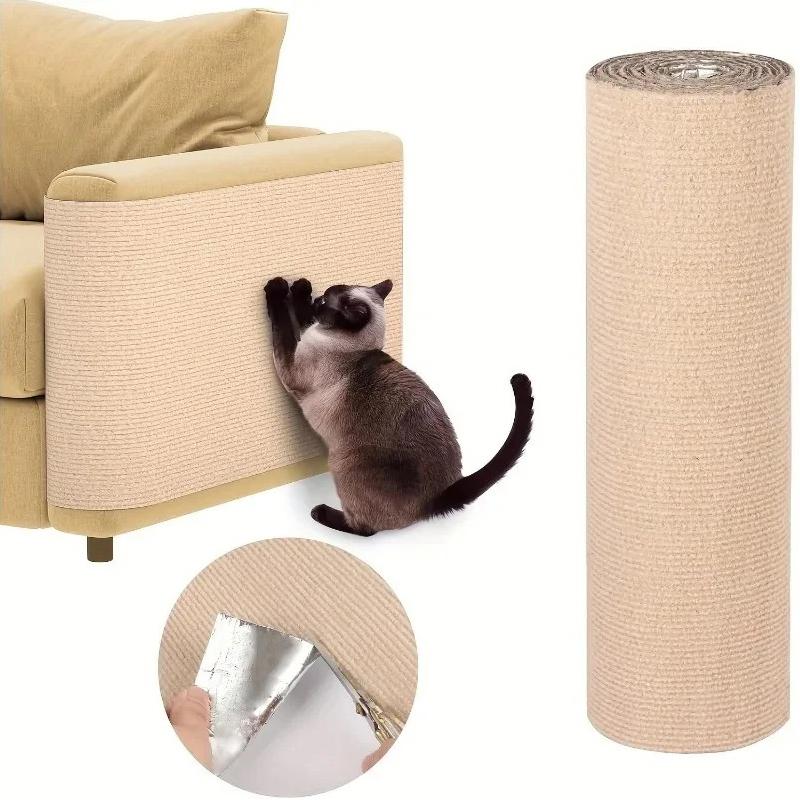 30x100CM Self-Adhesive Customizable Cat Mat - Protects Furniture & Promotes Healthy Claws