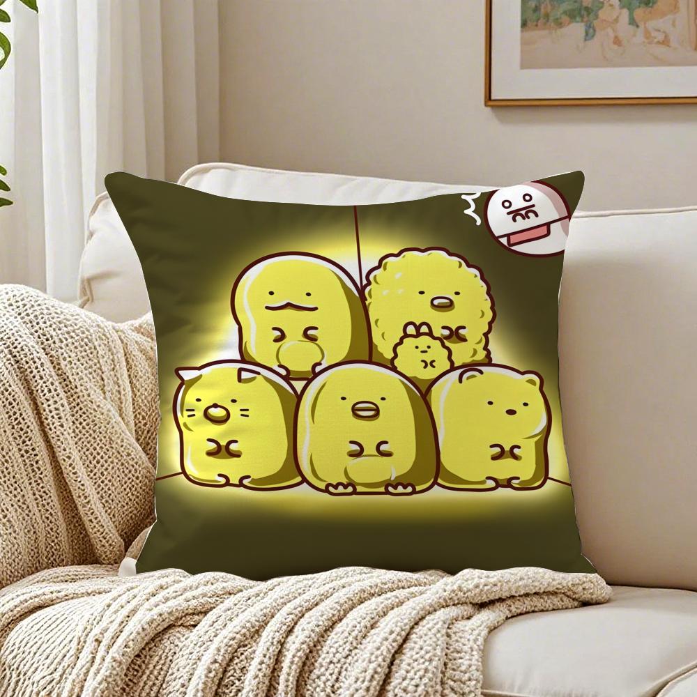 

Cute Japanese Anime SSumikko Gurashi Cushion Cover Pillowcase Antidustmite living Room Sofa Decor Cushion Room 30X30cm
