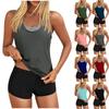 Langxin's New European and American Sexy Split Swimsuit Three-piece Boxers Tankini Swimsuit