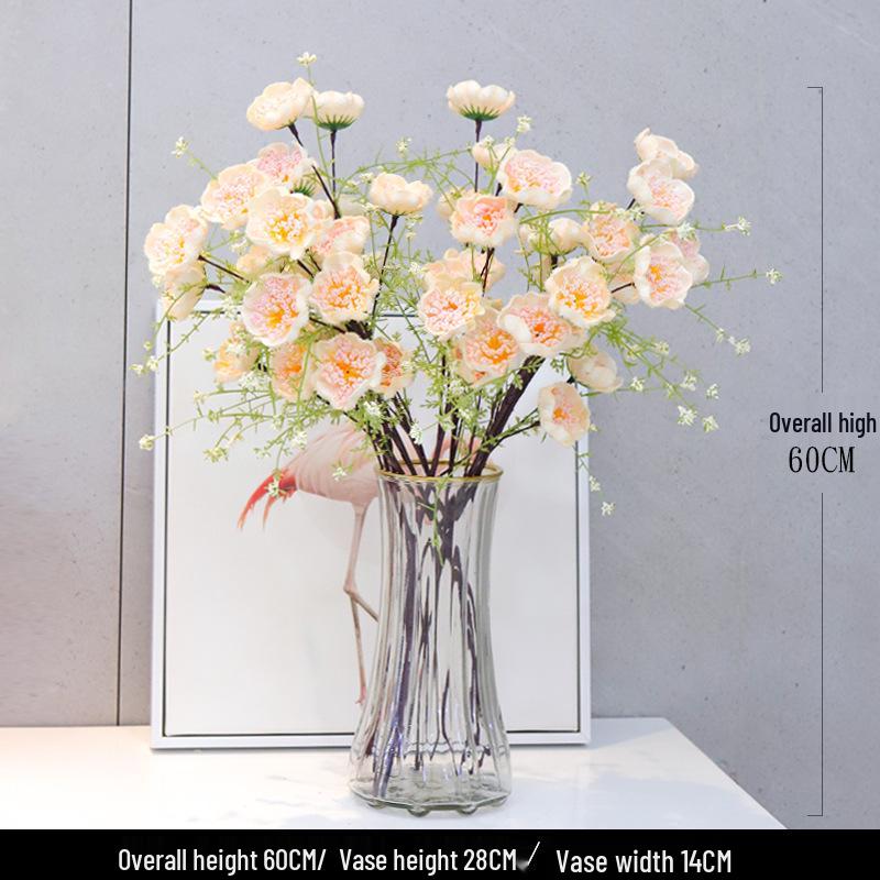 Elegant Azalea Artificial Flower Arrangement for Living Room Dining Table Decor
