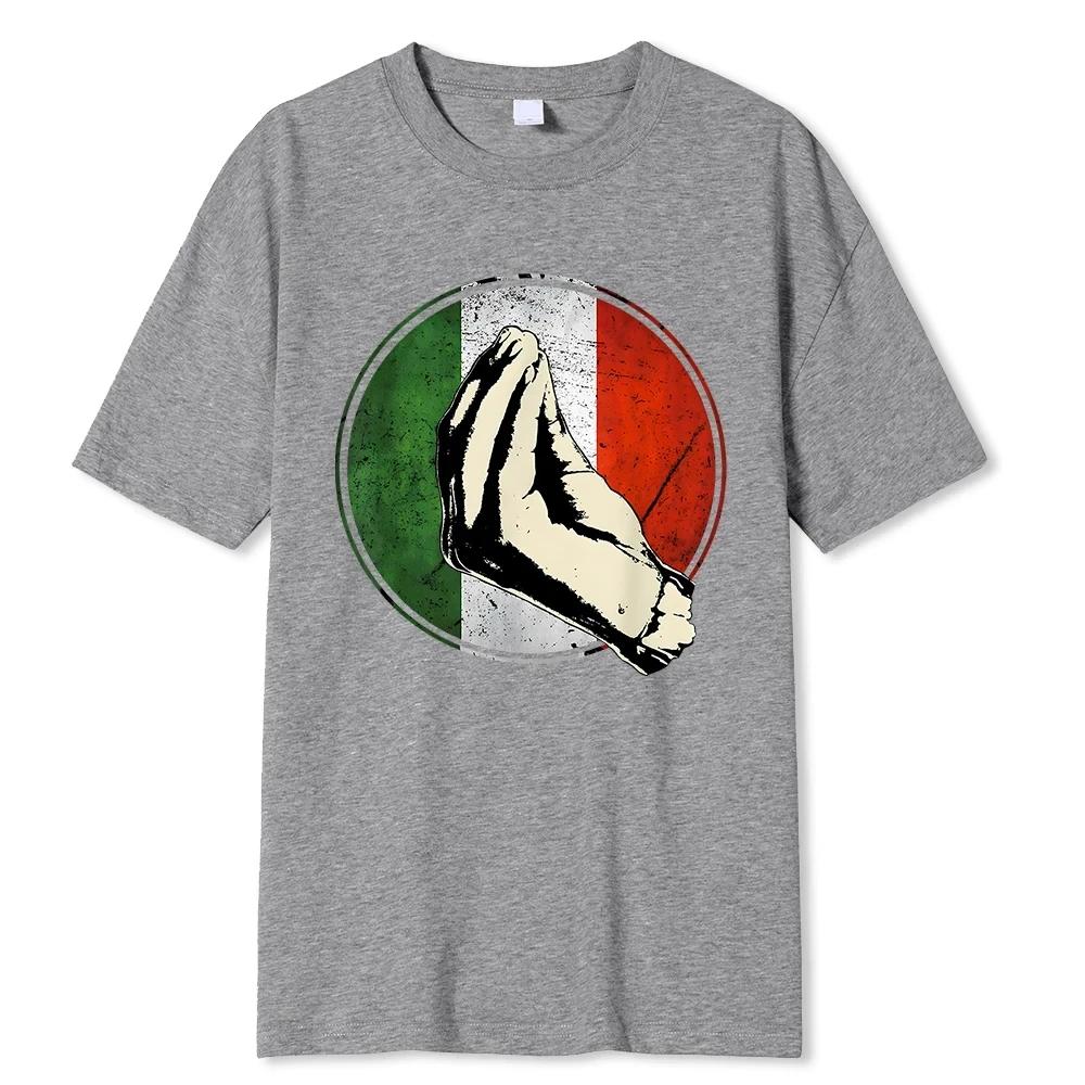 Italian Gift Shirt Funny Italy Summer T-Shirt Fitted Casual Cotton Men Tees Cool Breathable Oversize Short Sleeves TShirt Male
