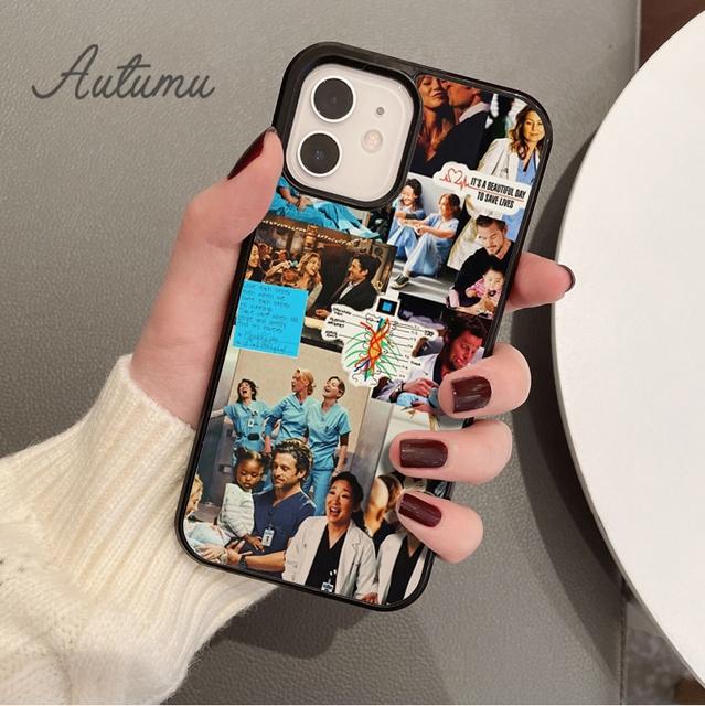 Kryt na telefon Greys Anatomy Sestra Doktor pro iPhone 11 12 13 14 Pro Max mini XR XS SE 2020 6S 7 8 Plus Samsung Galaxy S21 S22