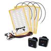 12V Car Seat Heater Kit Universal Fit 2 Seats Heating with 3 Levels Hollow Out Alloy Wire Cars Accessories Control Switch System