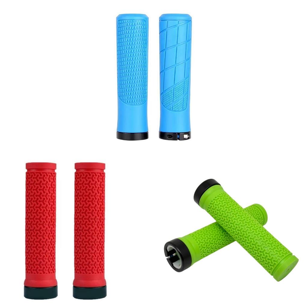 Bicycle Rubber Handlebar Grip With Antislip Silicone Sleeve For Mountain Bike Riding Accessories