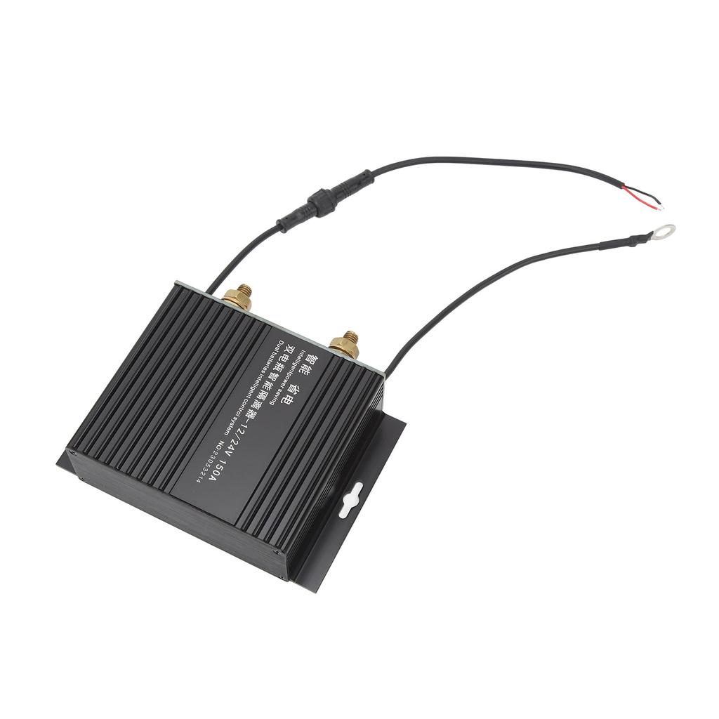 Doppelbatterie-Trennschalter 150A 12V 24V LED Intelligentes Blinkendes Spannungsabhängiges Relais für Wohnmobil Geländewagen Boot Yacht Auto