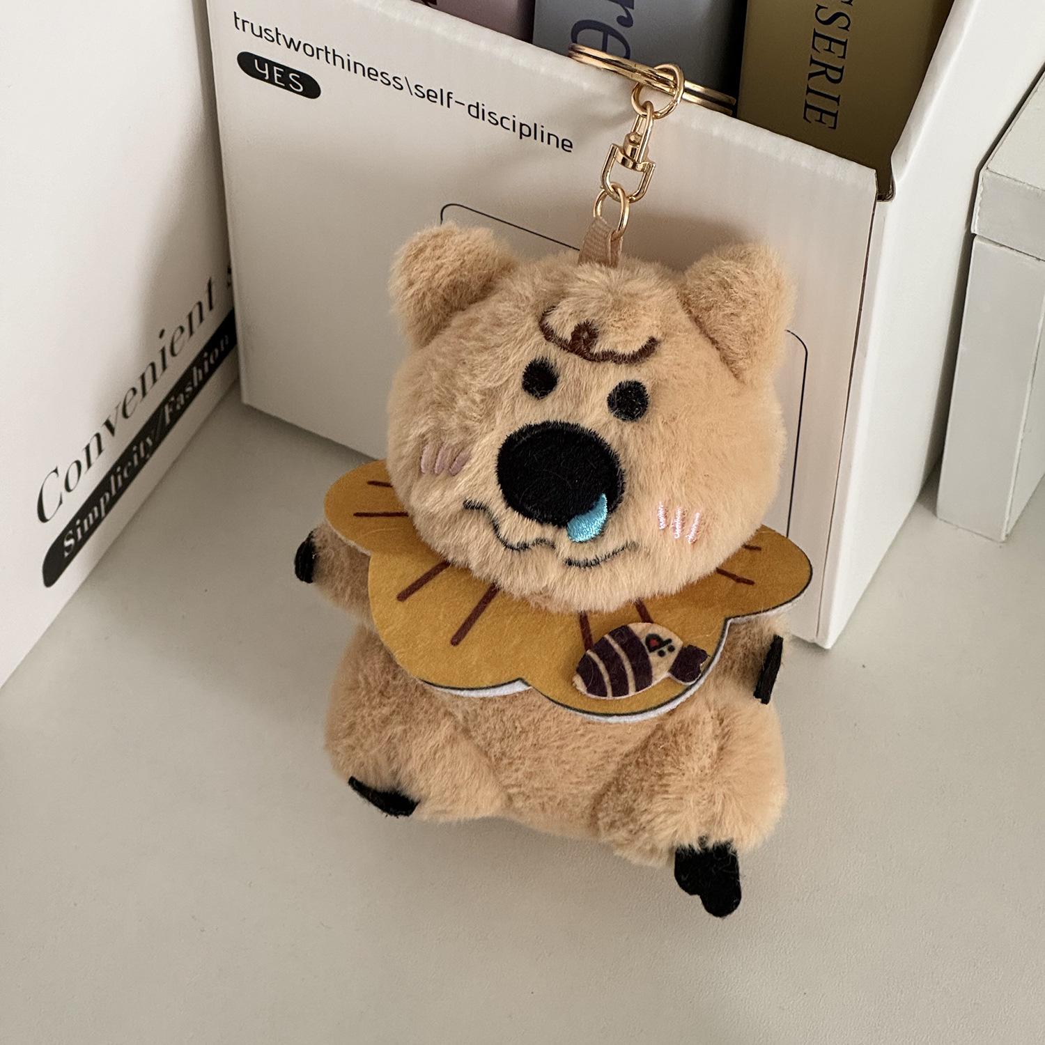 

Очаровательный плюшевый брелок в виде мишки-болгарского перца – Милый шарм для рюкзака, Креативная идея для подарка