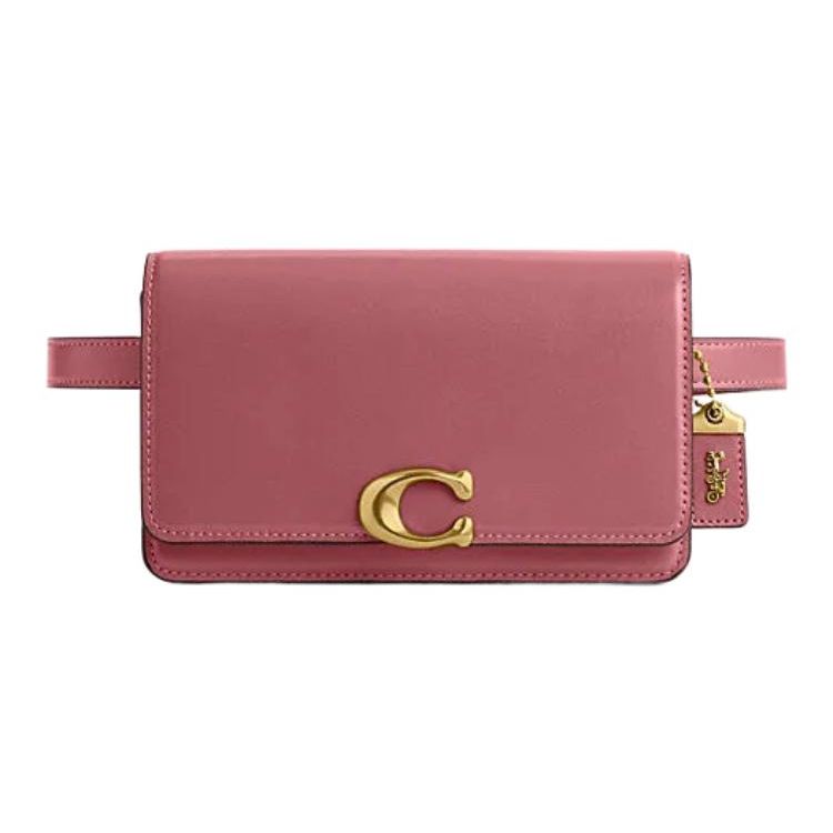 Coach Bandit 19 Gold Letter Logo Flap Push Lock Leather Waist Bag Chest Bag Crossbody Bag Women bags Red CJ826-B4U6 Basic Set BagDust Bag 18580₽