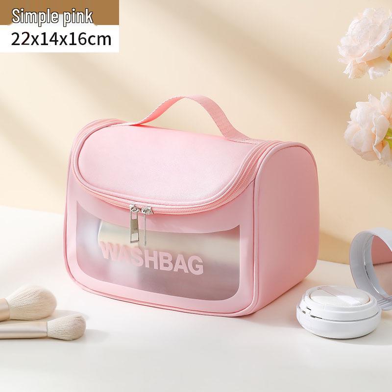 

Clear Waterproof Makeup Bag: Portable Cosmetic Organizer & Toiletry Pouch