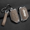 Compatible Jeep Key Case for Compass, Renegade, Cherokee, Grand Commander, Grand Cherokee