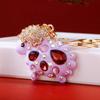 Zodiac Rhinestone Lamb Keychain Pendant for Women's Bag - Creative Business Logo Gift