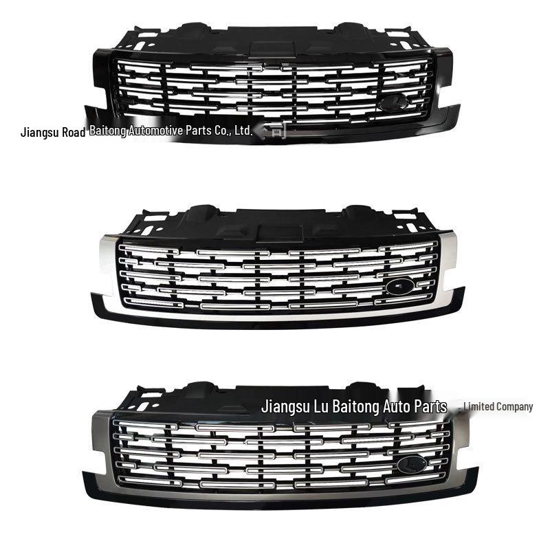 2023 Range Rover Executive Black & Silver Shark Gill Front Grille Vent Mesh Upgrade