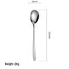 Thickened Long Handle Stainless Steel Korean Spoon & Fork Set for Dessert, Soup, and Ladling