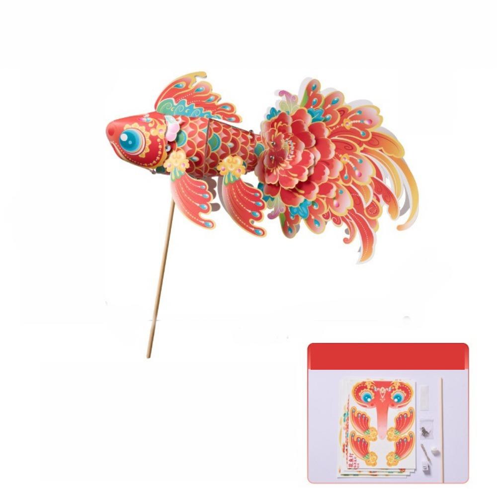 DIY Handheld Fish Lantern Handmade DIY Lantern Material Kit Lantern Festival Style 2