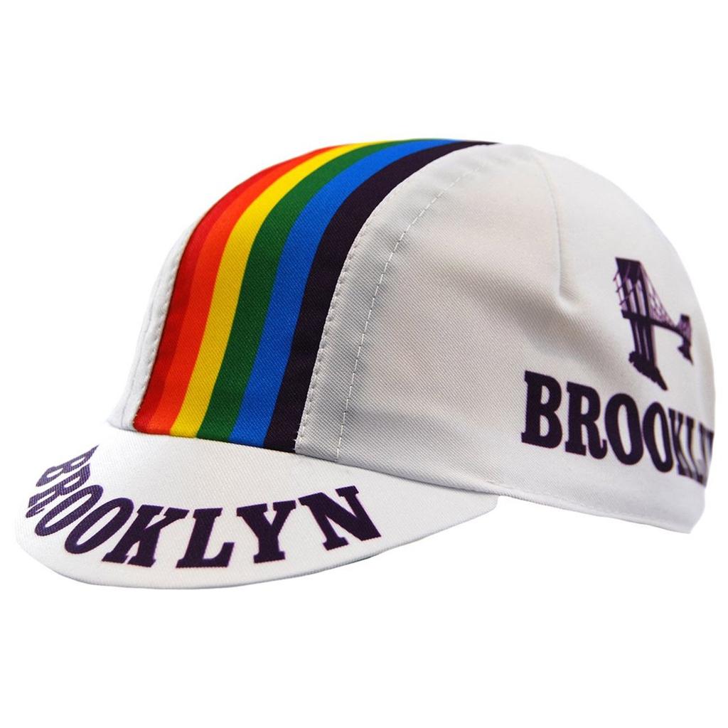 Cappellino da Ciclismo Brooklyn Team Uomo Cappello da Ciclismo Sicurezza Traspirante Classico Copricapo per Bicicletta Cappellino da Sole per Bici