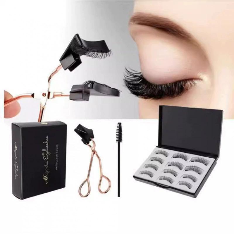 

European and American Magnetic False Eyelashes 12 Pieces Quantum Magnetic False Eyelashes Thick Style Thick