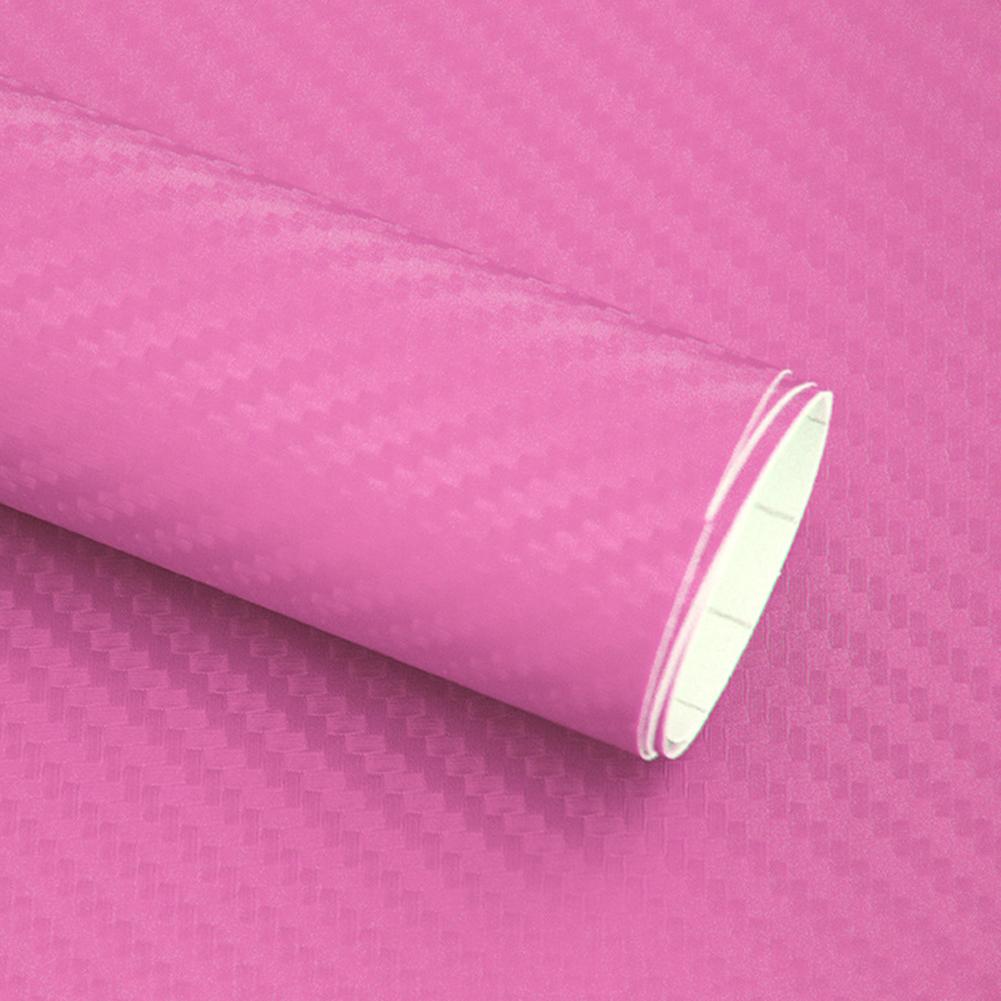 3D Carbon Fiber Wrap Carbon Wrap Waterproof Film Multi-color Film High Tensile Strength Modern Aesthetic Polymer Material розовый
