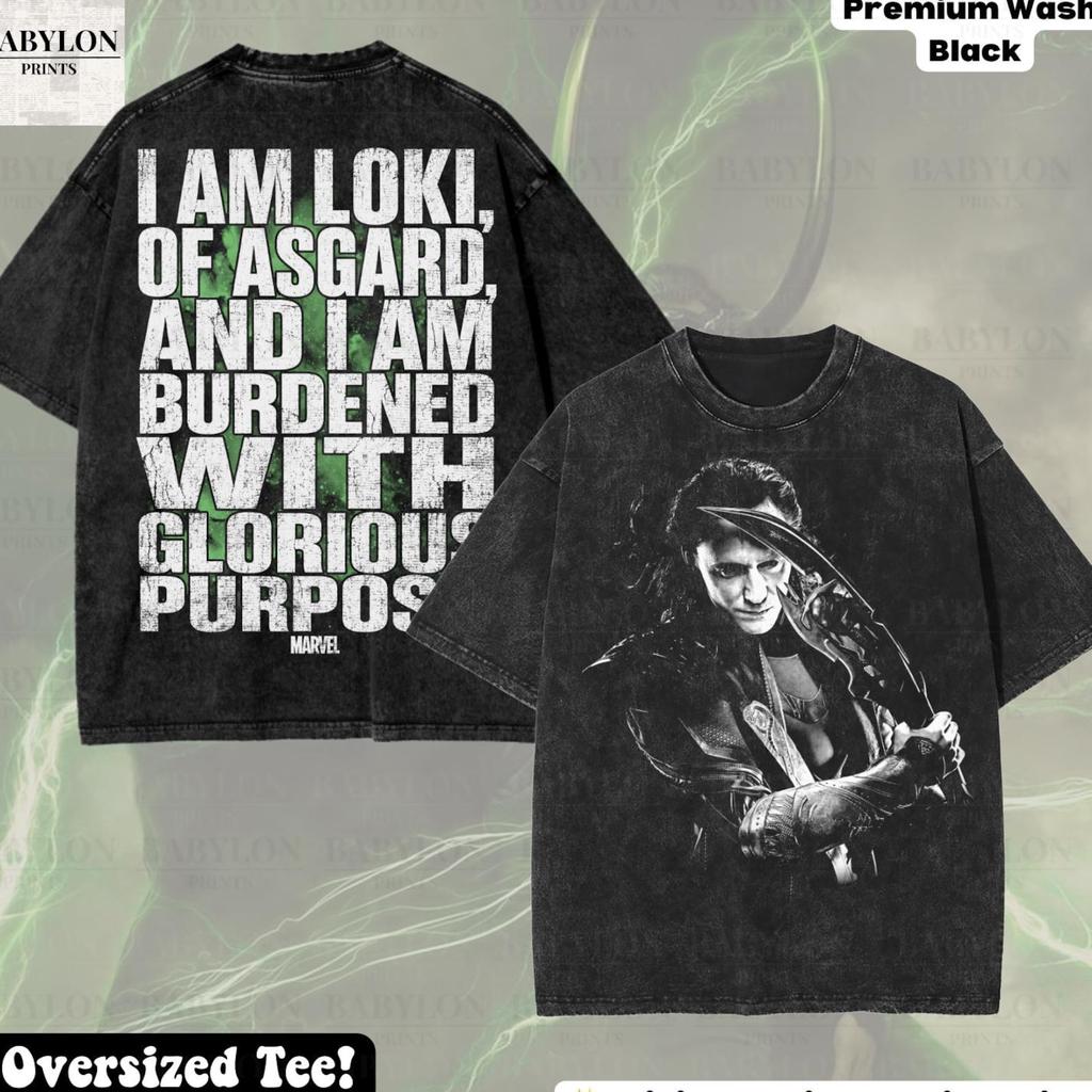 Oversized Loki Marvel Shirt: Marvel Hoodie, Retro Loki Avengers Shirt, Avengers Doomsday Loki Tee, Comfort Colors Marvel Loki Show Gift