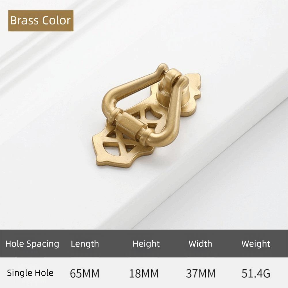 Nordic Solid Brass Cabinet Handle Hardware with Matching Screws Drawer Knobs Pull Handles Kitchen