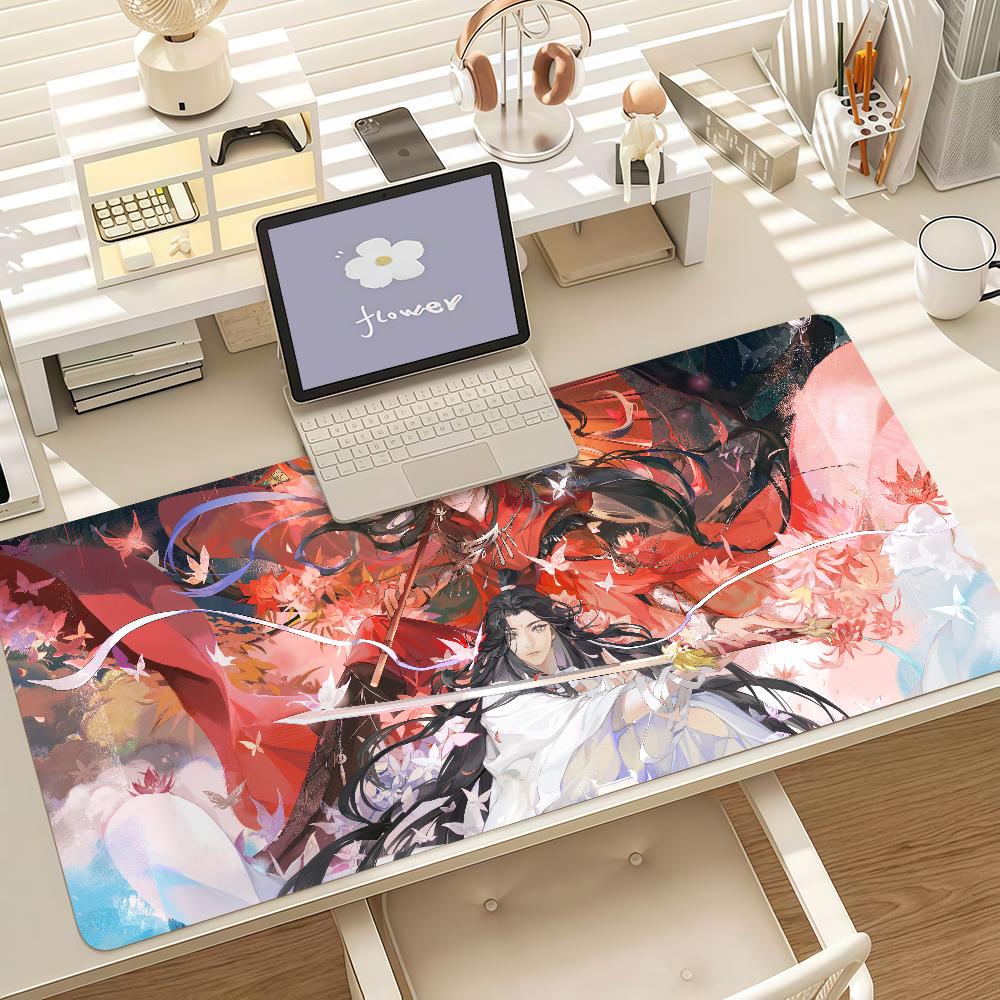 Anime H-Heaven Official's Blessing Mouse Pad Anti Slip Rubber Edge Locked Thickened Laptop Gaming Desk Mat