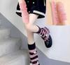 New Arrival Star Hand Sleeves Japanese Style Knee-Length Breathable JK Hot Girl Knitted Polyester Sock Covers Winter Warmth Leg
