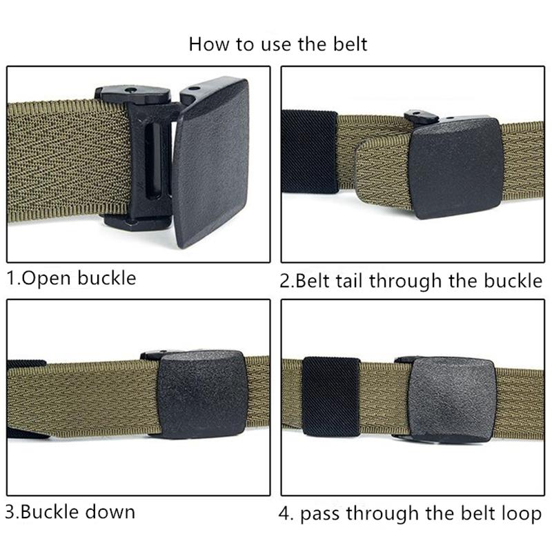 Men Belt Unisex Waist Belt Jeans Male Casual Luxury Canvas Webbing Waistband Ceinture Femme