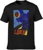 Men's Casual Shirtpace Laika The Space Dog CCCP Russia Soviet Era Poster Short Sleeves Black