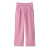 European and American French women's clothing fashion versatile mid-waist straight casual trousers 6113901637