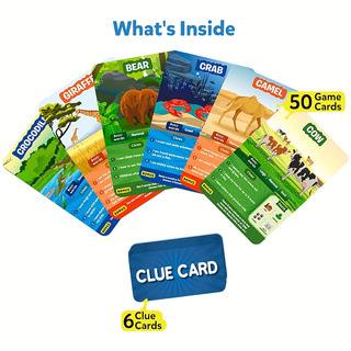 GEESS IN 10 Cognitive Card Game for Kids, Educational Brain Teaser Tabletop Cards, Preschool Learning Toy, Interactive Parent-Child Game
