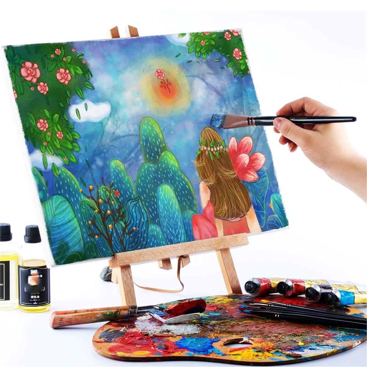 

2026 New 12pcs Artist Paint Brush Set for Versatile Media Painting Ideal for Watercolor, Acrylic, Gouache, Oil China Mainland