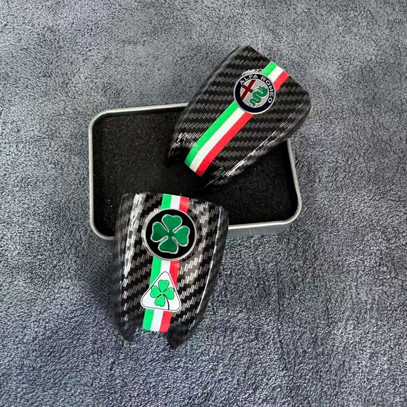 Barevný módní stylový obal na klíč od auta Náhradní zadní kryt pro klíč Alfa Romeo Giulia a Stelvio