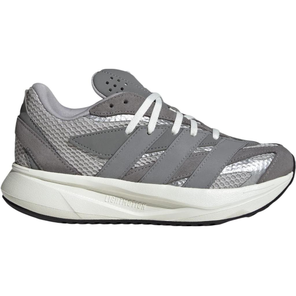 Adidas Lightblaze J Grey Silver Metallic Kids Sneakers Grey-Two Grey-Three JQ4759