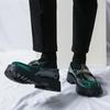 Fashion New Men's Leather Shoes Fashion Men's Loafers Wedding Dress Oxfords Fashion Thick Bottom Men Shoes Non-Slip Casual Shoes Man