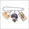Anime BSD Wenhao Wild Dog Brosche Anstecknadel Kaffee Kuchen Serie Charaktere Dazai Osamu Anhänger Sammlung Reversnadel Kleidung Schmuck Geschenk