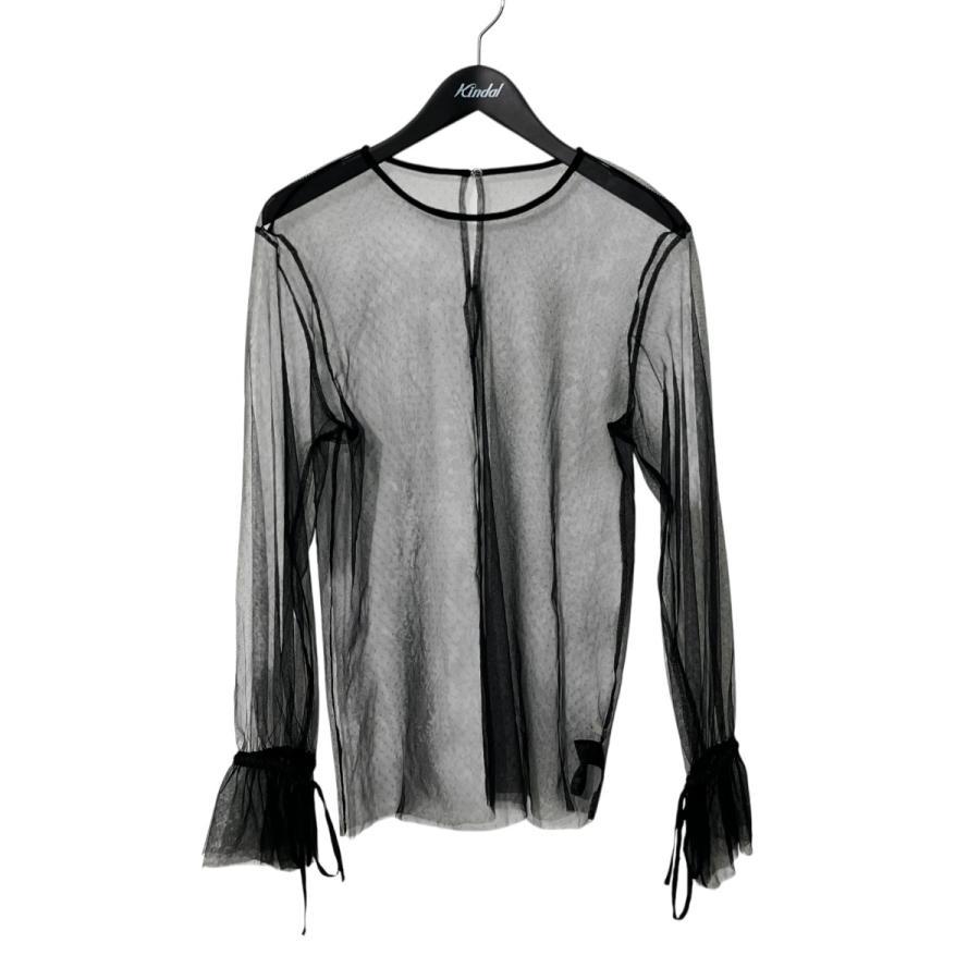 IENA 25SS Dot Tulle Blouse 25051900921010 Black Size: Free