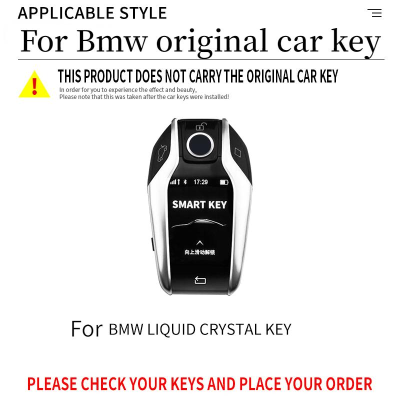 Zinc Alloy Key Case For Bmw G30 G12 G11 G32 G31 5 7 Series I8 I12 I15 G01 X3 X4 G02 G05 X5 G07 X7 Accessories Led Display