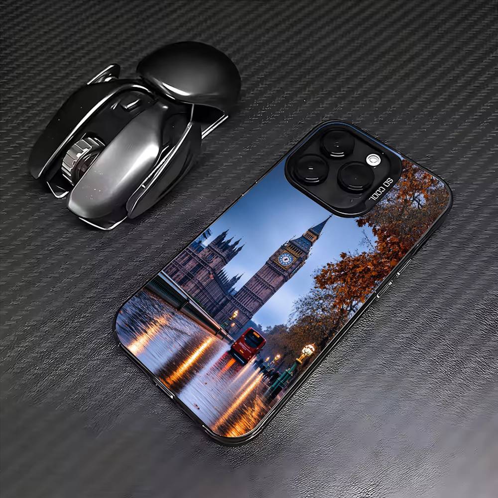 Phone Case London Bus England Big Ben for Samsung Galaxy S26 S25 S24 S23 S22 S21 S20 Note20Ultra Edge Plus Anti Fall Matte Cover