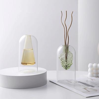 Double Layer Glass Aromatherapy Bottle Essential Oil Volatilization Bottle Ornament Home Decoration Hydroponic Vase