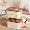 With Cover Organizing Box Plastic Clothing Desktop Box New Toy Storage Case  Home Toy and Snack