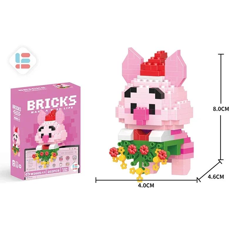 Stitch Building Blocks Anime Kawaii Cartoon mini Action Children's Figures Blocks Bricks Assemble DIY Toys Gift for Kids