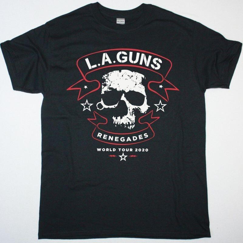 Vtg L.A. GUNS RENEGADES WORLD TOUR Cotton Black All Size Men Shirt BL237 Unisex T-Shirt XXXL
