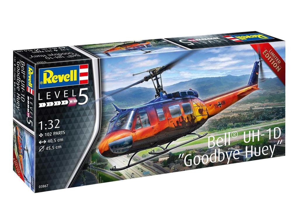 German Revell 1/32 scale American UH-1D "Goodbye" Huey plastic model kit 03867