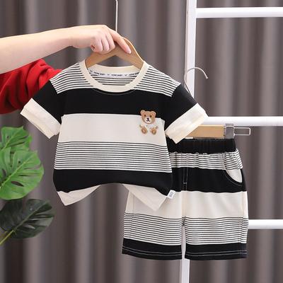 Summer Baby Girl Clothes Suit Boys Clothing Children Striped T Shirt Shorts Two Pieces Sets Toddler Casual Costume Kids Tracksuits