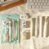 Cute Aesthetic Stationery Set – Kawaii Pens, Mini Cutter & Flower Decor for School & Office Supplies