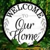 Tin Sign  Welcome To Our Home Vintage Durable Metal Plaque Wall Decor Home Office Bar Man Cave Wall Art