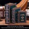 Scaffale per Libri in Legno Retrò Europeo: Ornamenti Vintage e Scatola Decorativa per Libreria