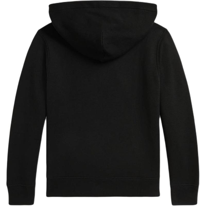 Ralph Lauren Solid Color Embroidered Pony Hooded Long Sleeve Sweatshirt Kids Black 323981622-001