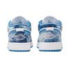 Air Jordan 1 Low GS Washed Denim Kids Sneakers White Dutch-Blue DM8947-100