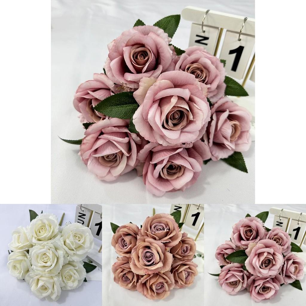 Elegant Artificial Rose Flower Arrangement For Wedding Decorations And Photography Props