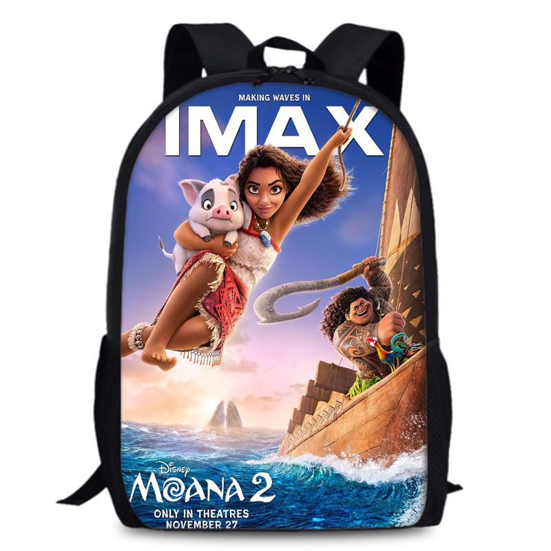 Moana Backpack School Set Oxford Fabric Breathable For Students Bags