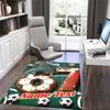 1PC Custom Name Soccer Ball Artwork Theme Floor Mat Ideal for Living Room, Game Rooms, Office, Bedroom,Floor Mat Playful Design